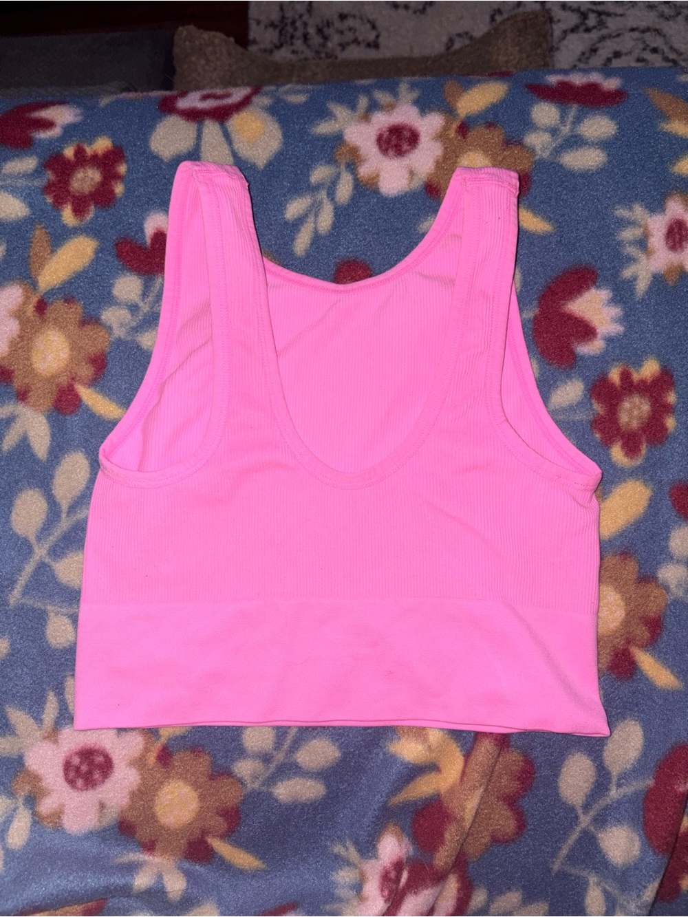 Colsie Ribbed Sports Bra - Picture 2 of 3
